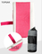 La toalla rayada del rosa y blanca de playa personalizó el 180x90cm